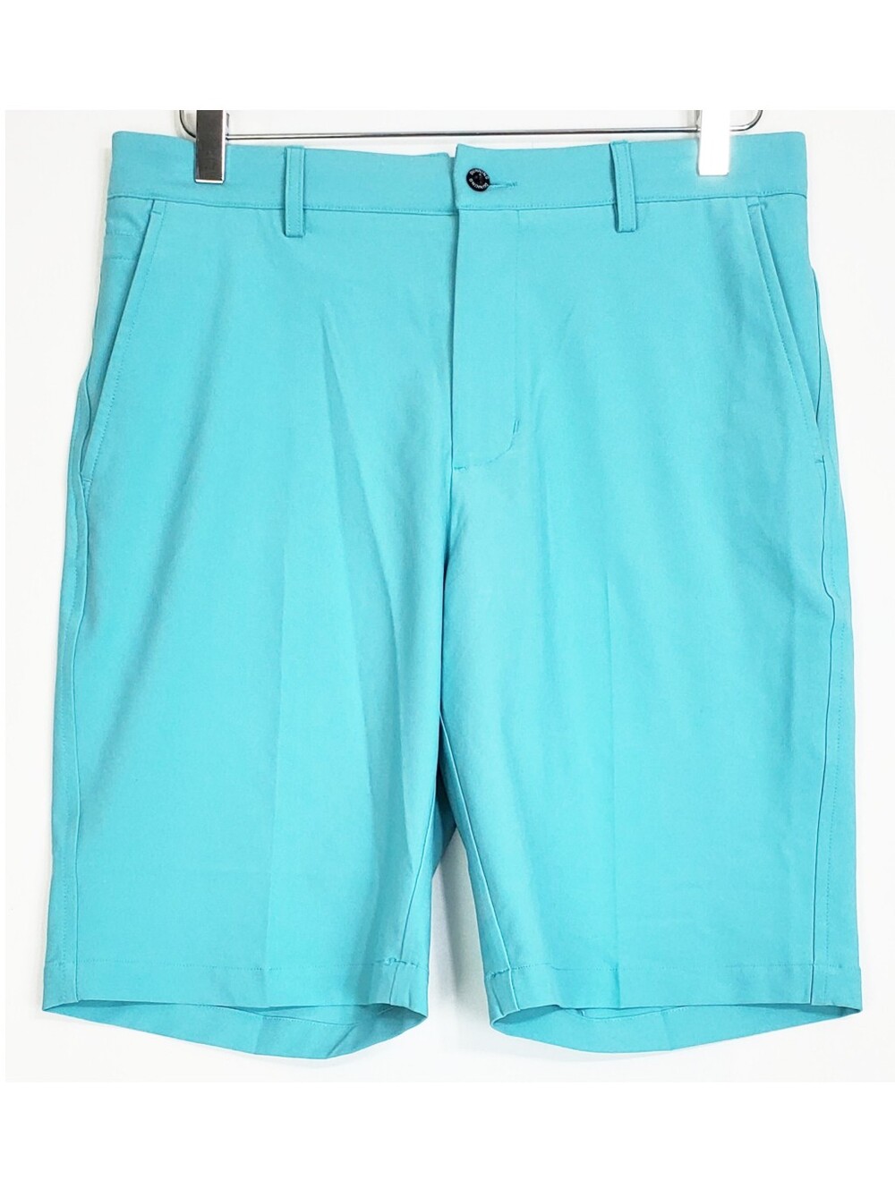 Dunning 30 golf performance player fit shorts 10in flat front blue summer casual